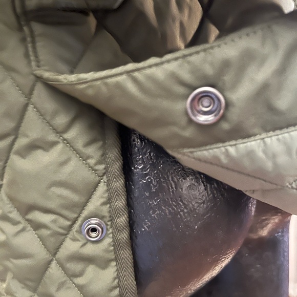 Polo Ralph Lauren Quilted Newbury Water Repellent Zip Army Olive Jacket - Picture 7 of 12